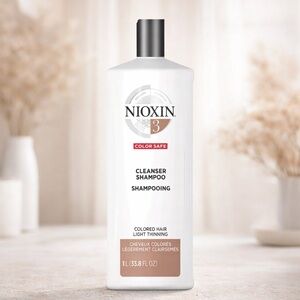 Nioxin System 3 Shampoo for Colored / Light Thinning Hair - New 1 Liter Bottle